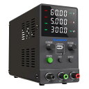 Jesverty 直流安定化電源新型SPS-6005M(60V/5A) 、0-60V 0-5A電圧電流可変、スイッチング電源、20W USB Type-A & Type-C急速充電、エンコーダーノブ、出力ON/OFFスイッチ、高精度4桁LEDディスプレイ、
