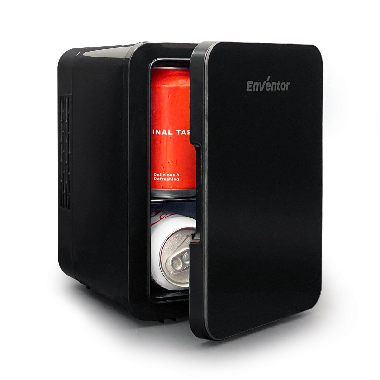 楽天湖南オンラインEnventor 冷温庫 4L 小型 保冷・保温用 ペルチェ式 ミニ冷蔵庫 省エネ 静音 AC/DC給電 ポータブル冷蔵庫 僅か 軽量 持ち運び便利 12V 車載用 車中泊 キャンプ アウトドア 職場 卓上 寝室 家庭用 （ブラック）