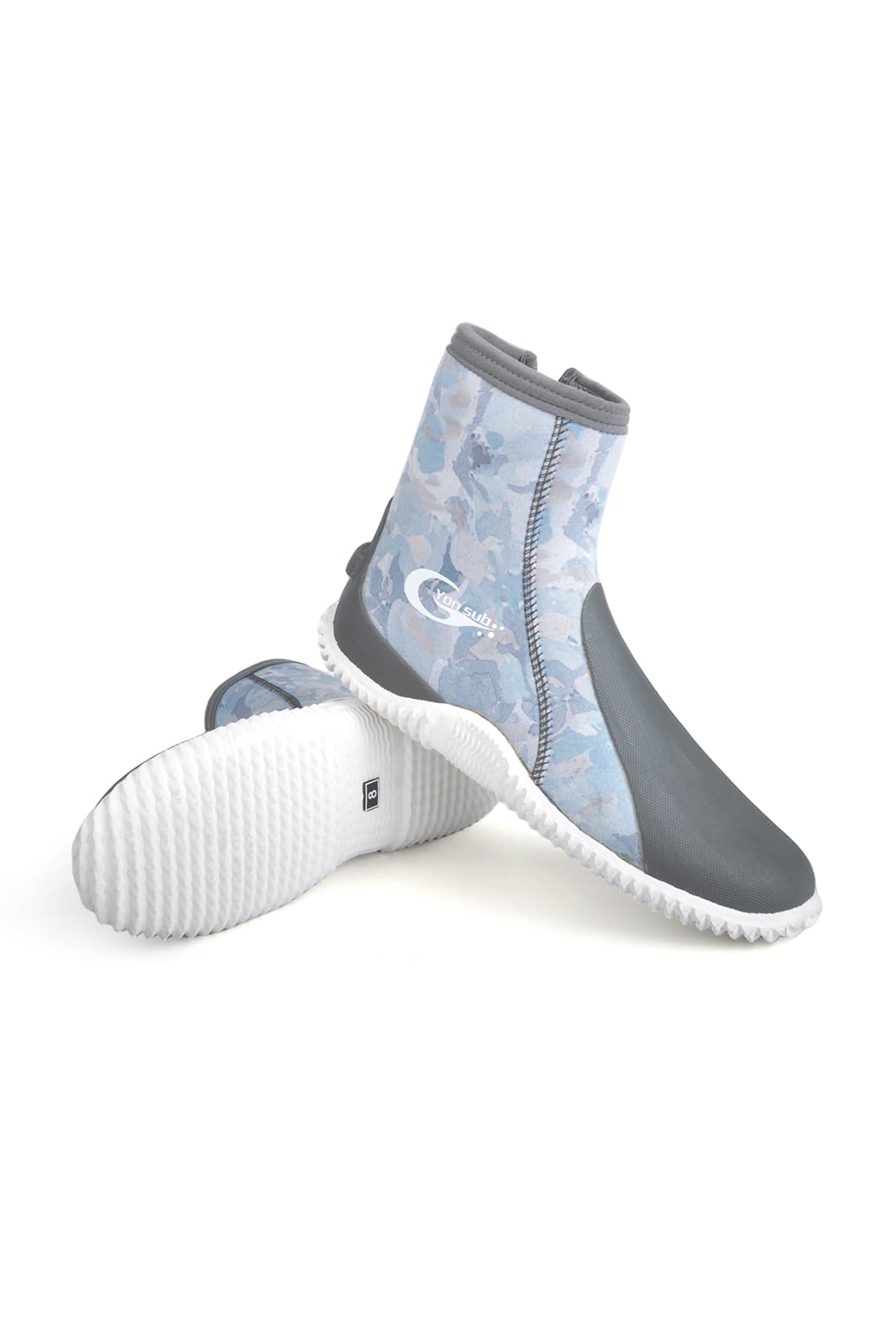 [MORGEN SKY] ダイビング ブーツ 5mm 磯靴 沢靴 渓流 ネオプレーンシューズ ハイカット 迷彩柄 滑り止..