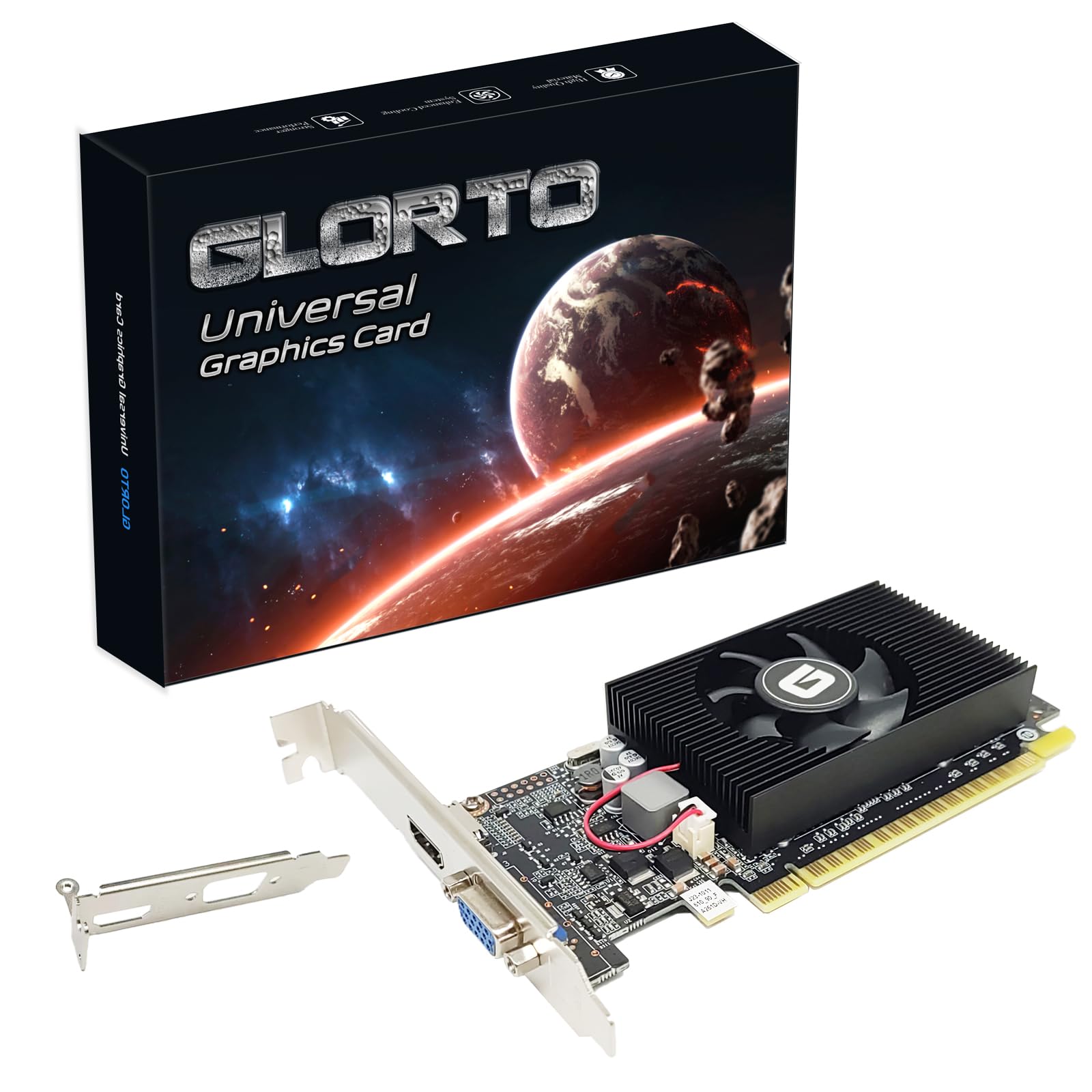 GeForce GT 610 グラフィックボード，2GB，DDR3，64ビット、PCI Express X16、DirectX11、HDMI/VGA、ロ..