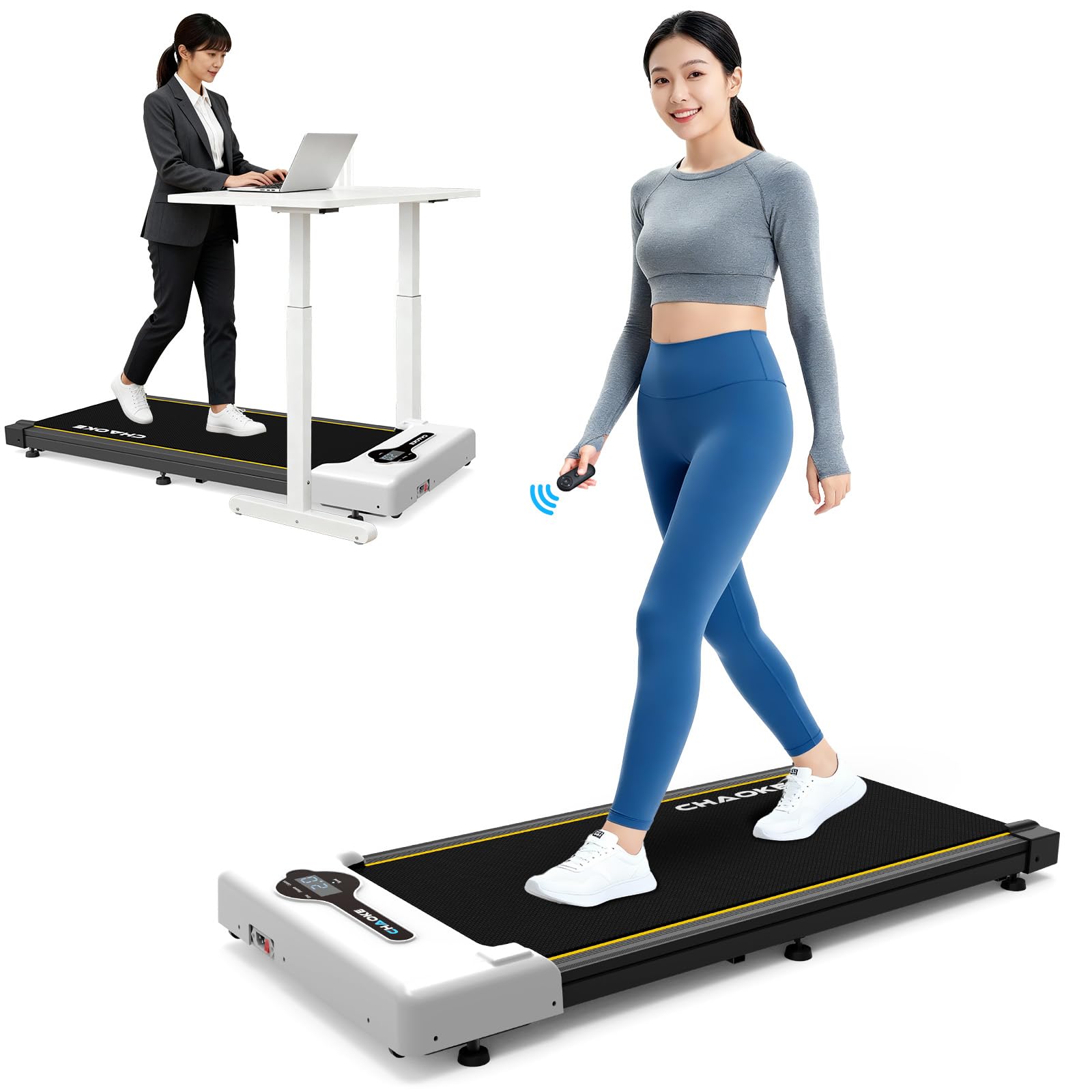 CHAOKE ランニングマシン ルームランナー 家庭用 静音 ウォーキングマシン 速度1〜10km/h プログラム12..