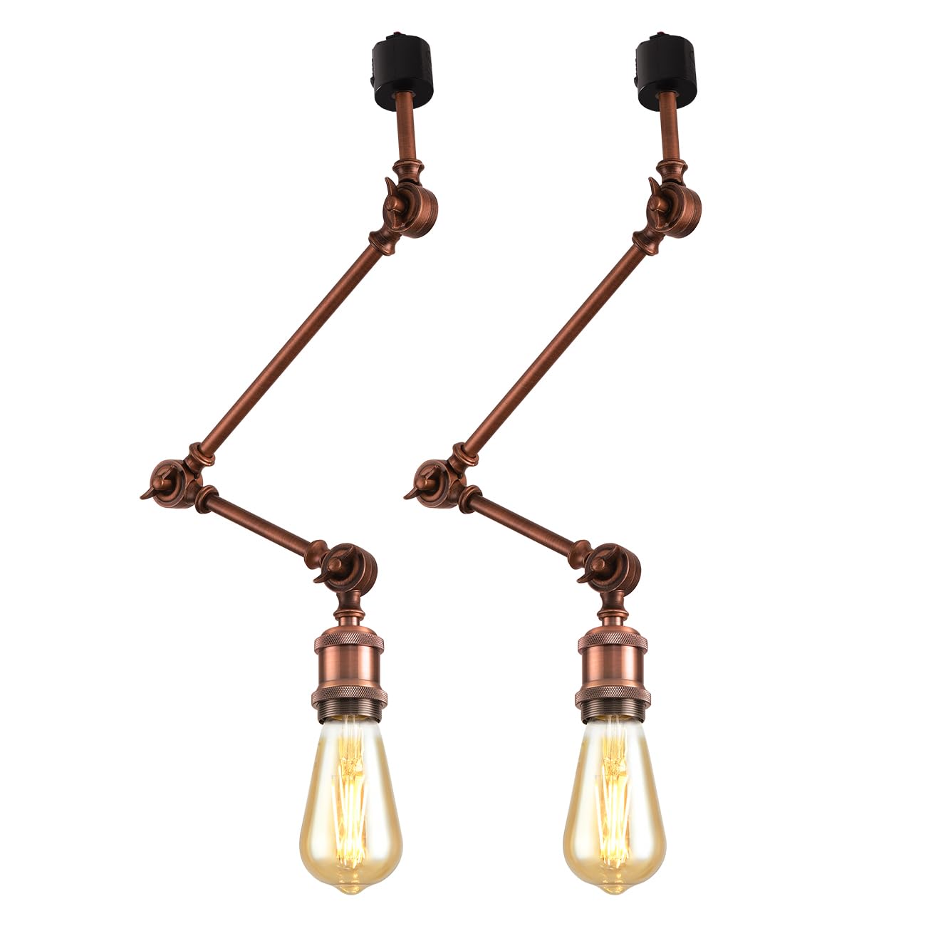 ダクトレールライト 2個セット E26 ダクトレール シーリング ダクトレール照明 レールライト 照明器具 北欧 天井照明 居間 食卓 玄関 キッチン レストラン おしゃれ ダイニング リビング用 居間用 電球別売り