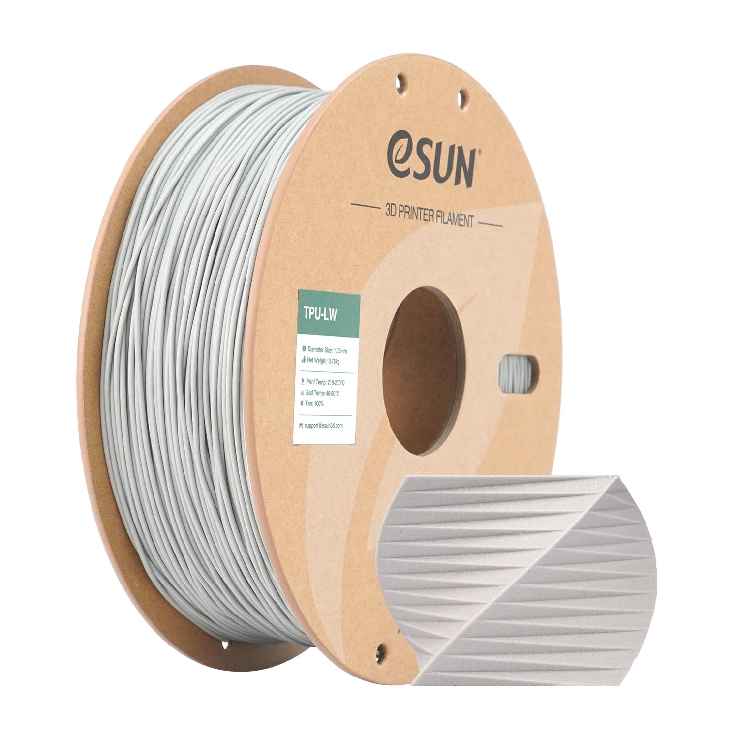 eSUN 饤ȥ TPU-95A ե 1.75mm̩ 3D ץ󥿡ե TPUˡ +/- 0.0...