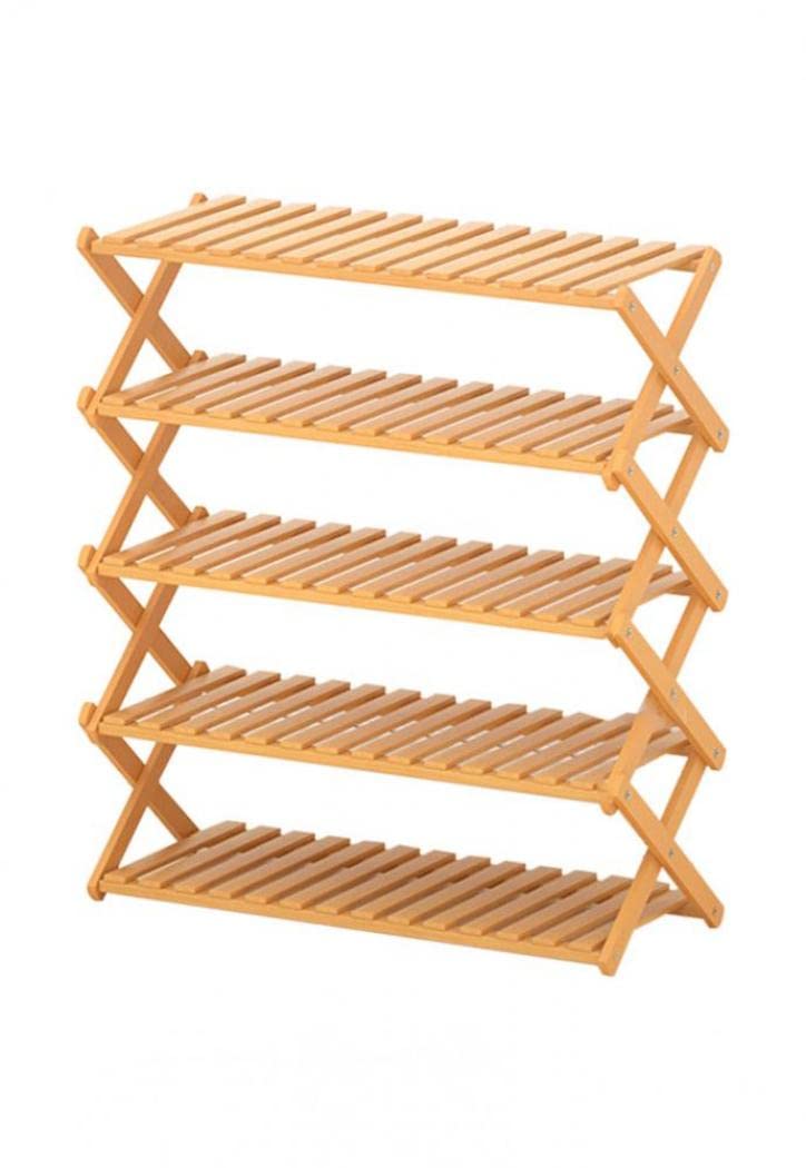 シューズラック靴棚 靴箱 靴収納 収納ラック 折り畳み式 組立不要 伸縮式 靴オーガナイザー 竹製 プラ..