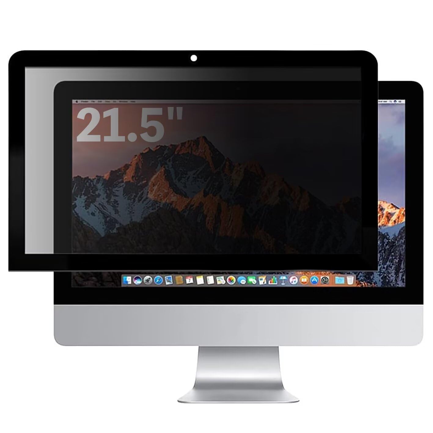 iMac 21.5インチ 用の 粘着式 プライバシーフィルター 覗き見防止フィルター ブルーライトカット パソ..
