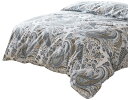 掛けふとんカバー ダブル 190x210cm 綿100% リバーシブル 掛けカバー エレガント カシューナッツ花柄 おしゃれ 速乾 通気 単品売り 防ダニ