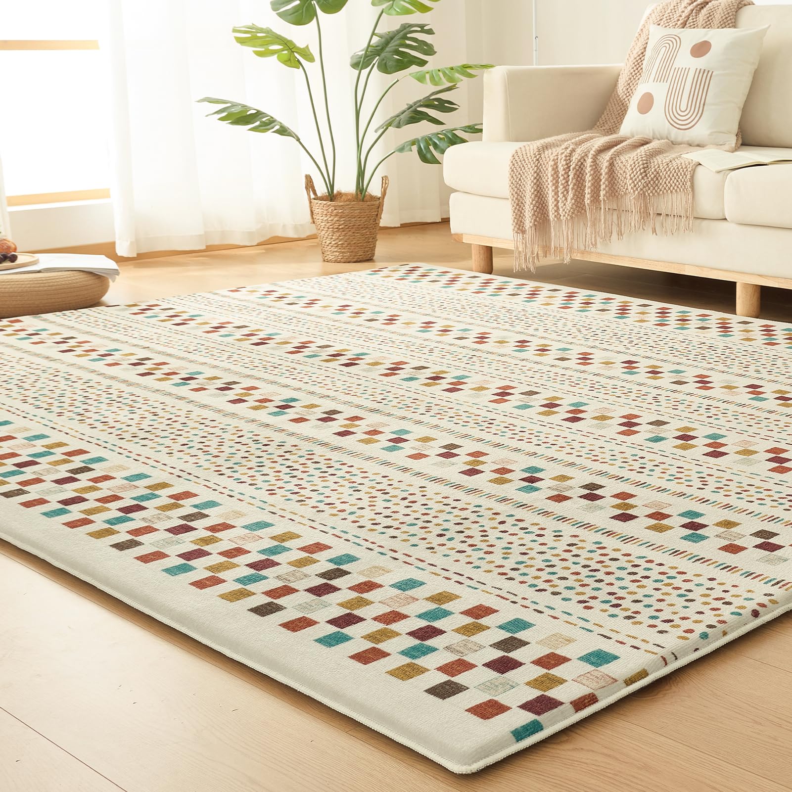 乐天商城 - VK Living カーペット ラグ 極厚25mm ラグマット 厚手【新開発ミルクラフィネ生地】190×240cm 約3畳 北欧 おしゃれ 抗菌防臭 防音 滑り止め 低ホルム 床暖房ホットカーペット対応 ふわふわ肌ざわり 高反発 絨毯 こたつ敷きマット エ