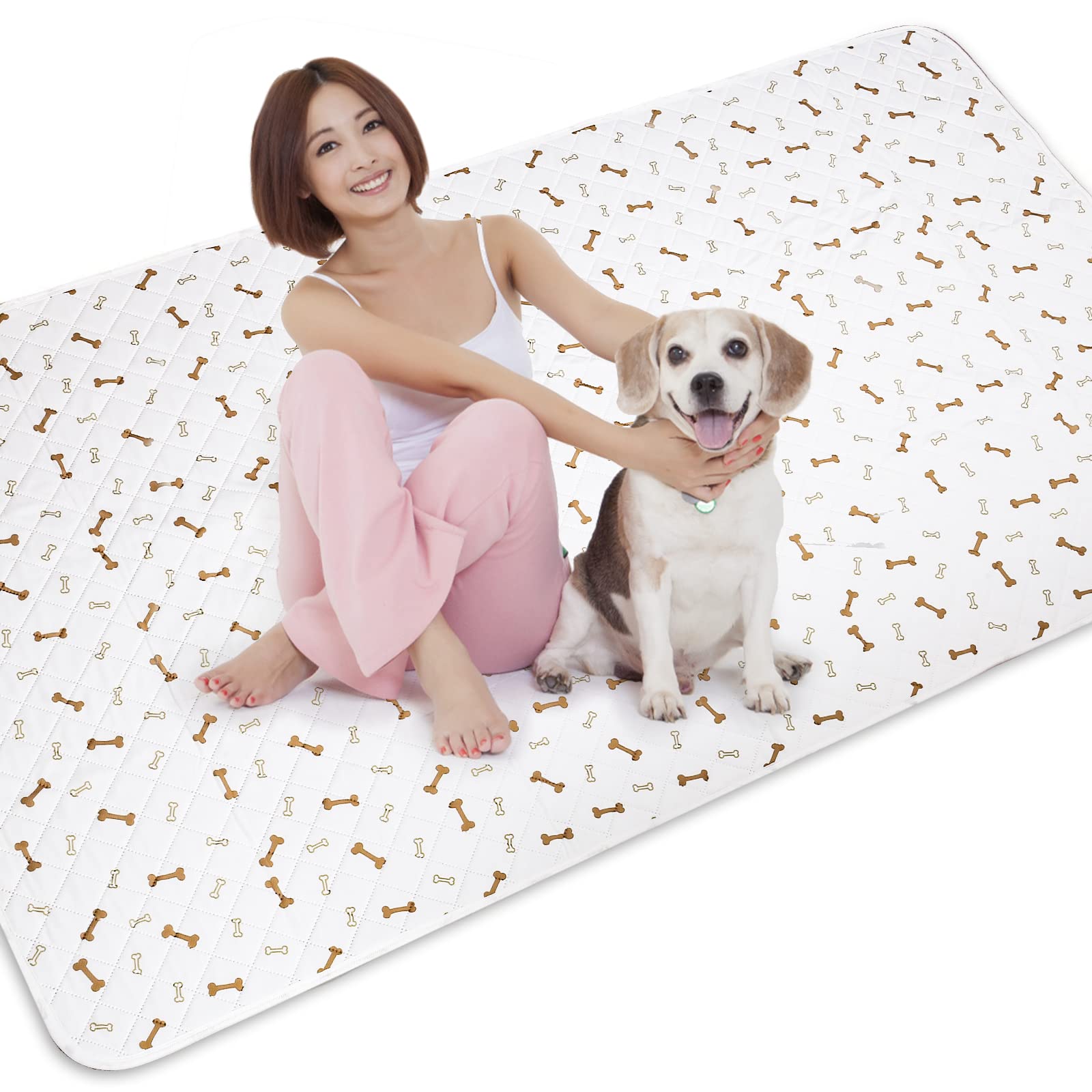 おしっこマット 犬 洗える ペットシーツ 特大 ペットマット 2枚入り トイレ下敷きマット Qhoculi 防水 ..