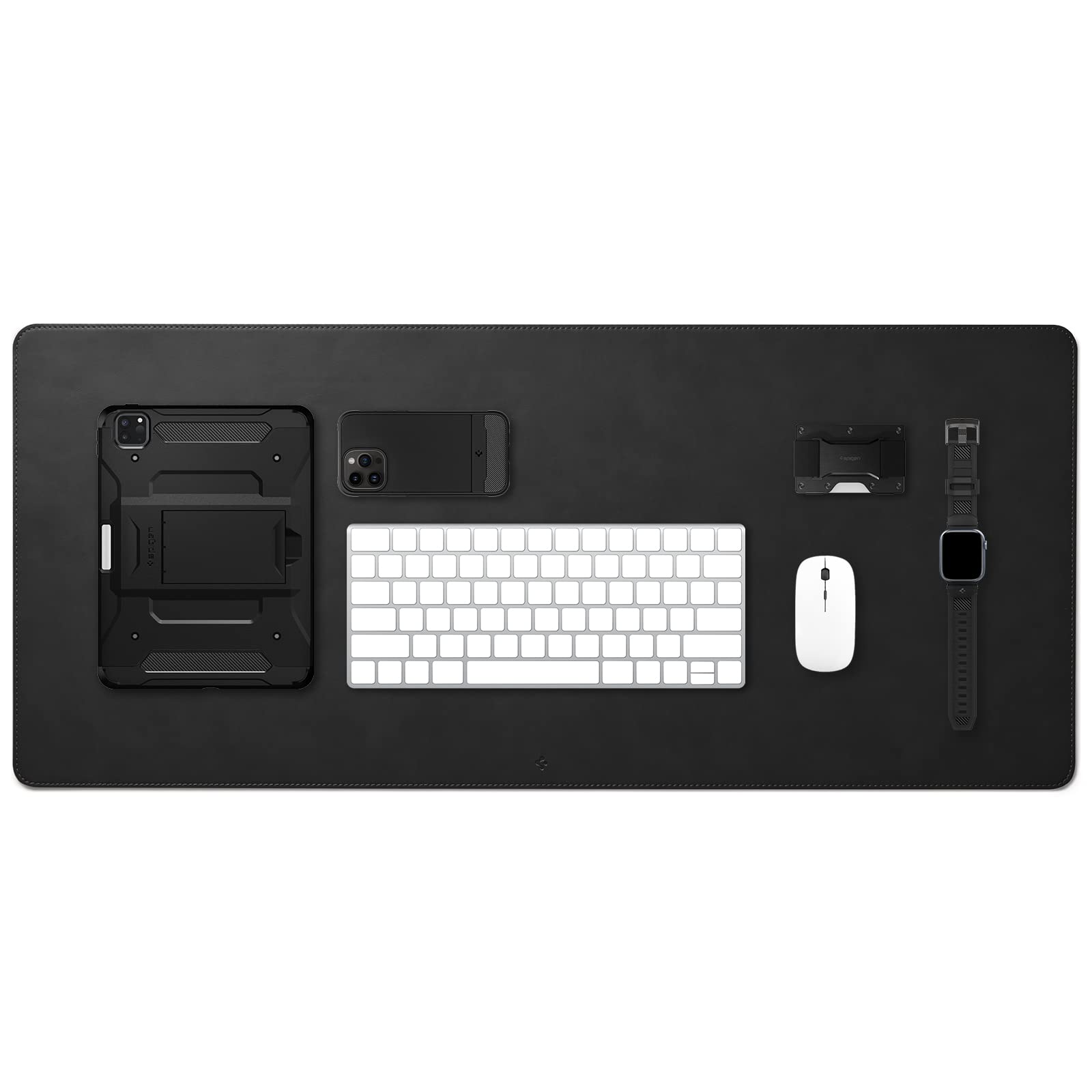 Spigen ޥѥå 졼 ߥ ץߥ PU 쥶 ե ɿ ߤ ѵɤ LD302 (֥å)
