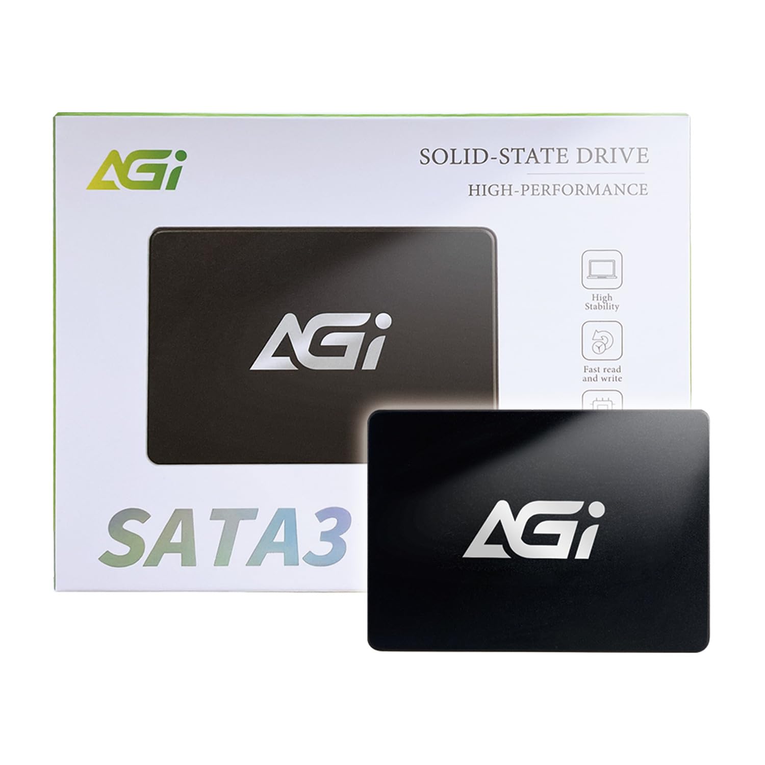 AGI 512GB AI238 2.5インチ SATAIII SLC Caching 3D NAND Flash採用 SSD (読み込み/書き込み速度 530/500 MBs)