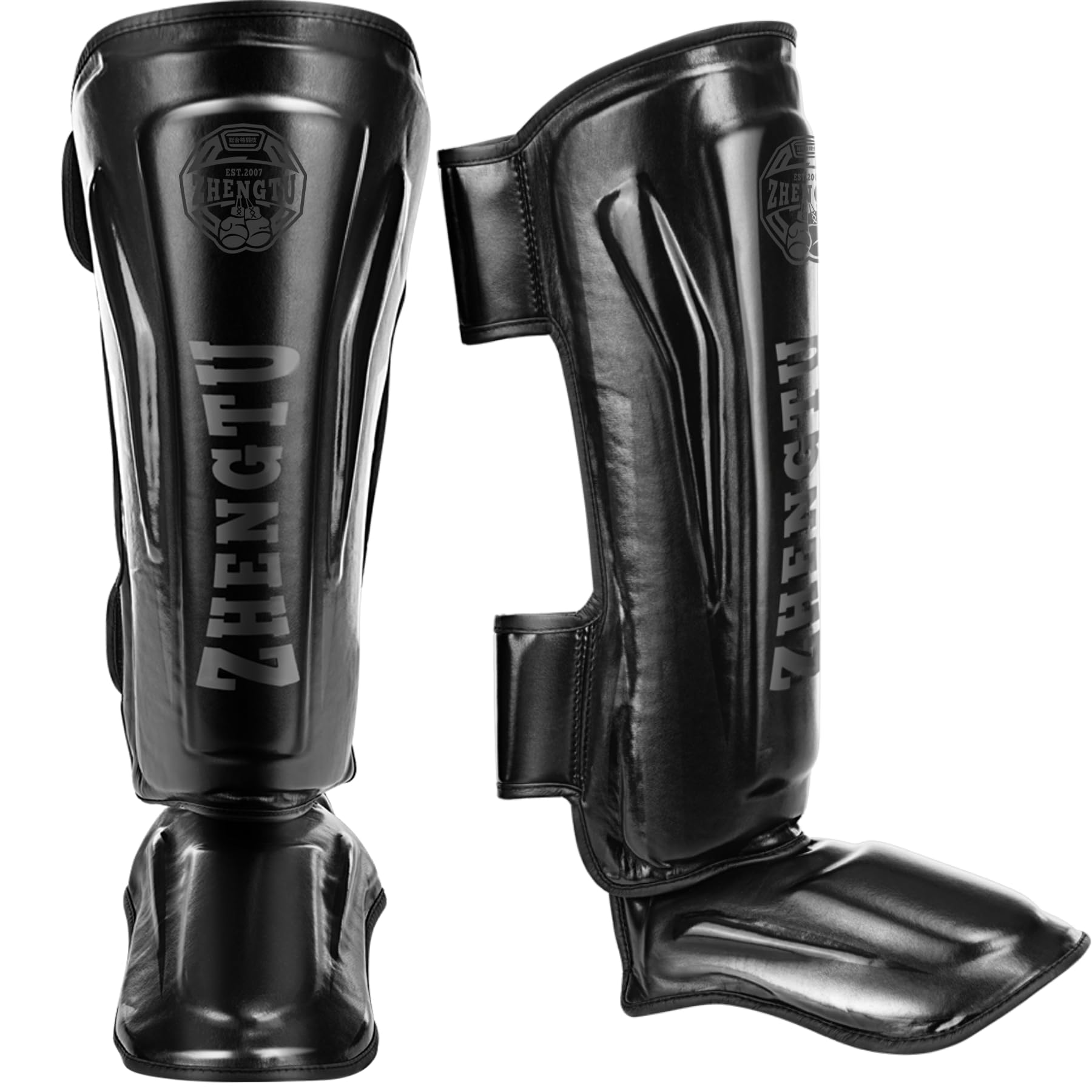 ZHENGTU レガース【RIZIN現役 第5代DEEPフライ級王者「神龍誠」推薦】ボクシング 足サポーター キック..