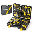 Enventor 工具セット ホームツールセット 家庭修理 工具箱 道具セット 日常ツールキット日常ツールキット 家庭用 バイク 自転車 車整備 家具組み立て DIYセット 便利な収納ケース付き 修理道具セット2025