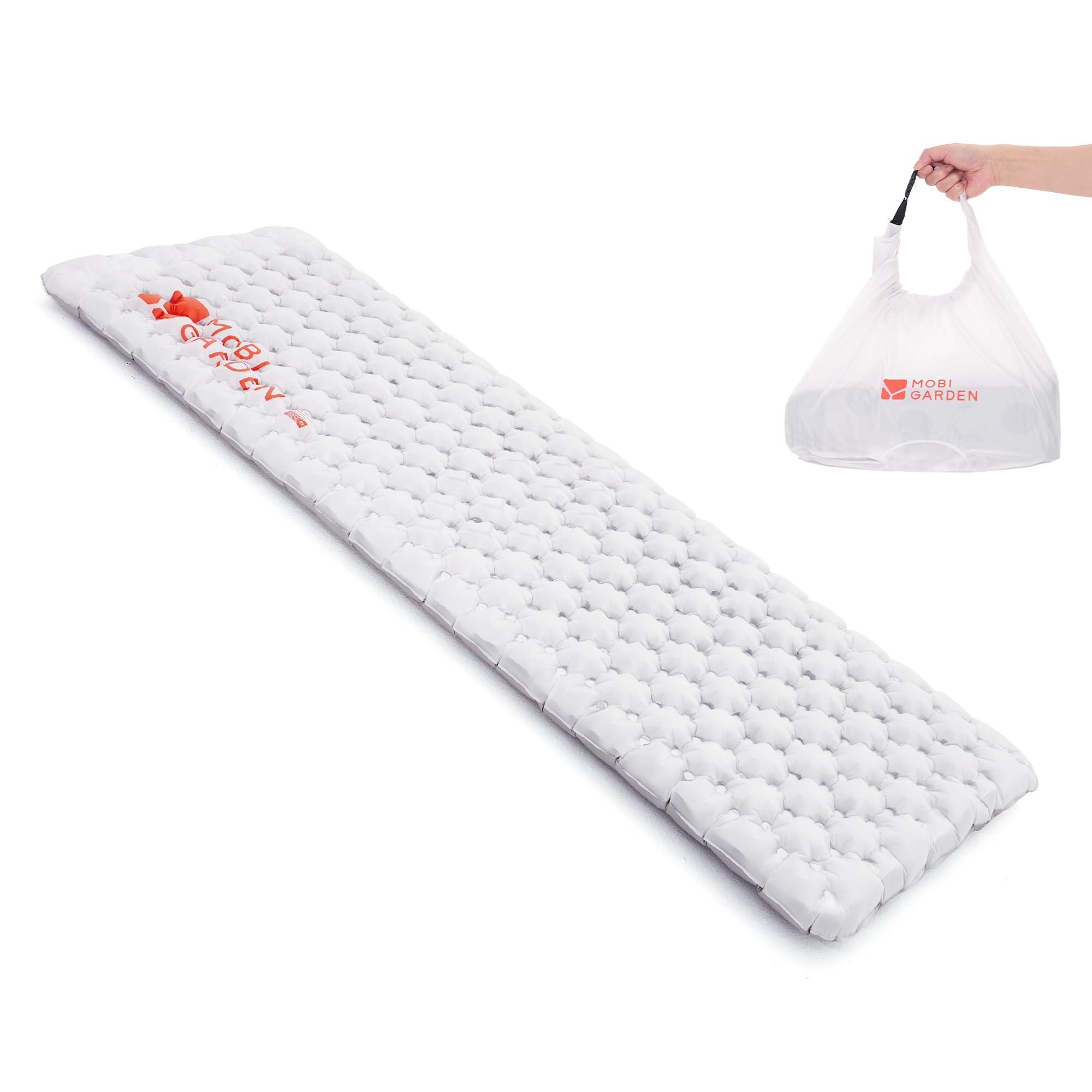 MOBI GARDEN 高R値エアーマット【TPU防水・静音素材】R6.0 約669g軽量 インフレーターマット 厚手8cm -..