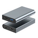 キャプチャーボード パススルー 4K 60FPS USB 3.0 外付け ビデオキャプチャー HD ゲームキャプチャー ゲーム録画 ビデオ録画 ライブ配信 医用撮像 テレビ録画 生放送用 ライブ配信用キャプチャーデバイス (グレー)