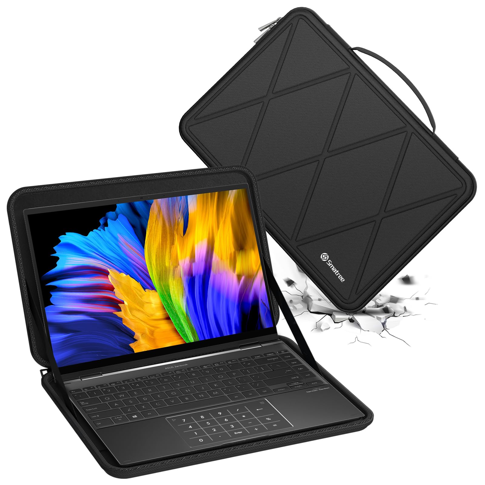 Smatree M52T 14インチ ハード保護 ノートPCスリーブケース Lenovo ThinkBook 14/IdeaPad Flex 5/5i/ThinkPad X1 Yoga ASUS ExpertBook CX54/TUF Gaming A1