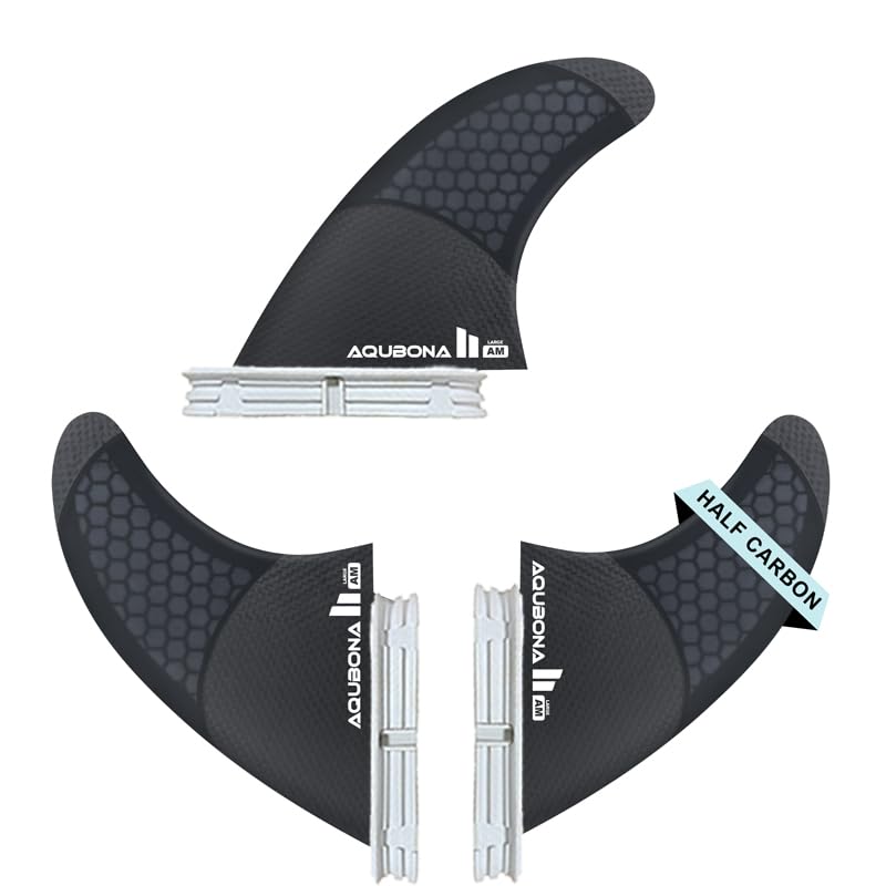G3/G5/G6 サイズ 3 フィンセット - ハニカムファイバーグラス カーボン製パフォーマンスサーフボードフ..