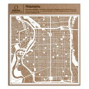 フィラデルフィア切り絵地図、白、30x30センチ、オリジナルデザインペーパーアート、アイデアギフト