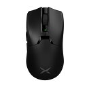 DeLUX M800Ultra ゲーミング マウス 無線、49g軽量、Nordic 52840 MCU、1000Hzポーリングレート、PAW3395センサー26000DPI、充電式、トライモード、Huanoピンクスイッチ (ブラック - 300mAh)
