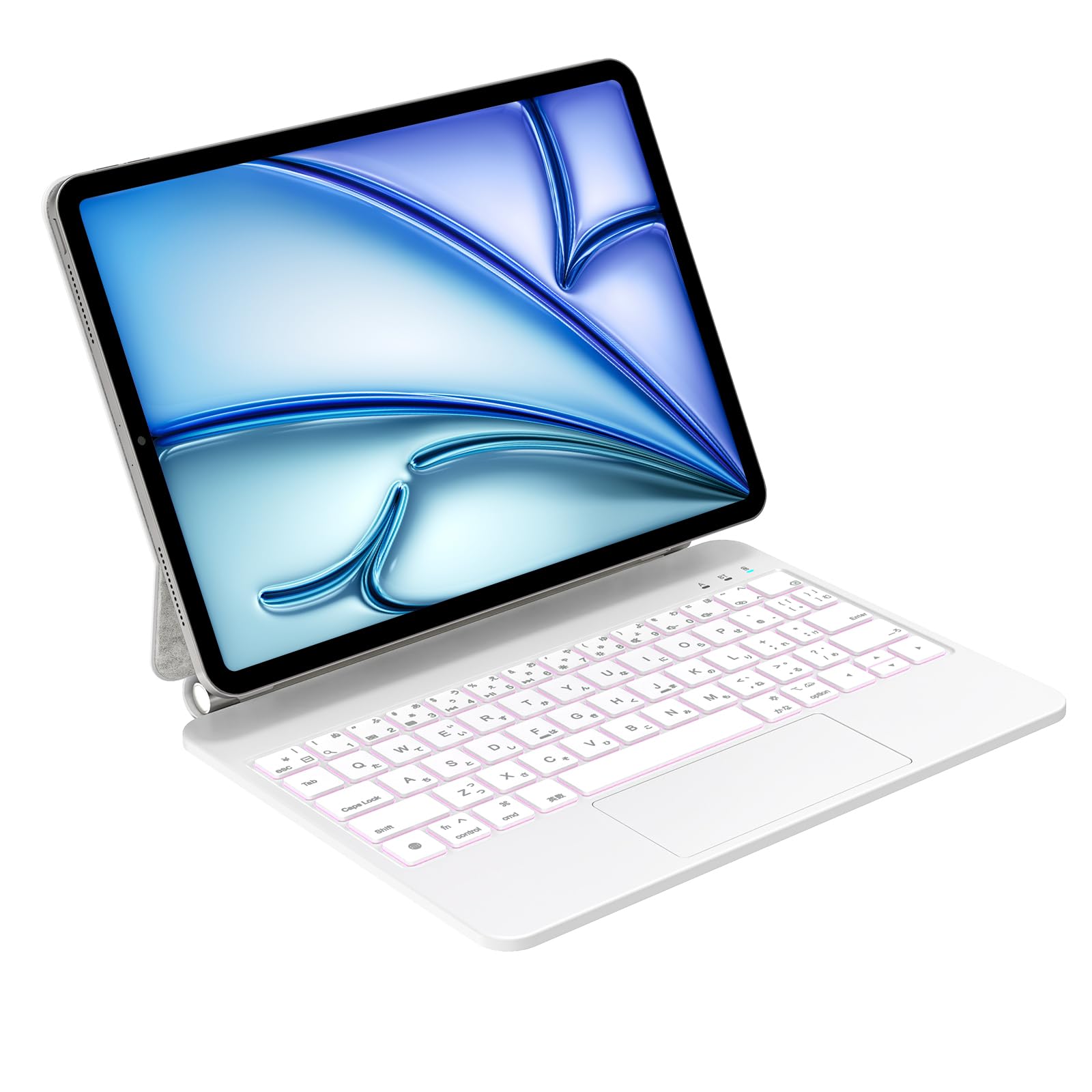 乐天商城 - QERDAOY マジックキーボード 2025 i-Pad 第11世代A16/第10世代キーボード（A2696/A2757/A2777/A3162）iPadキーボードケース 日本語配列 トラックパッド ファクションキー配列 磁気吸着 7色バックライト付き 角