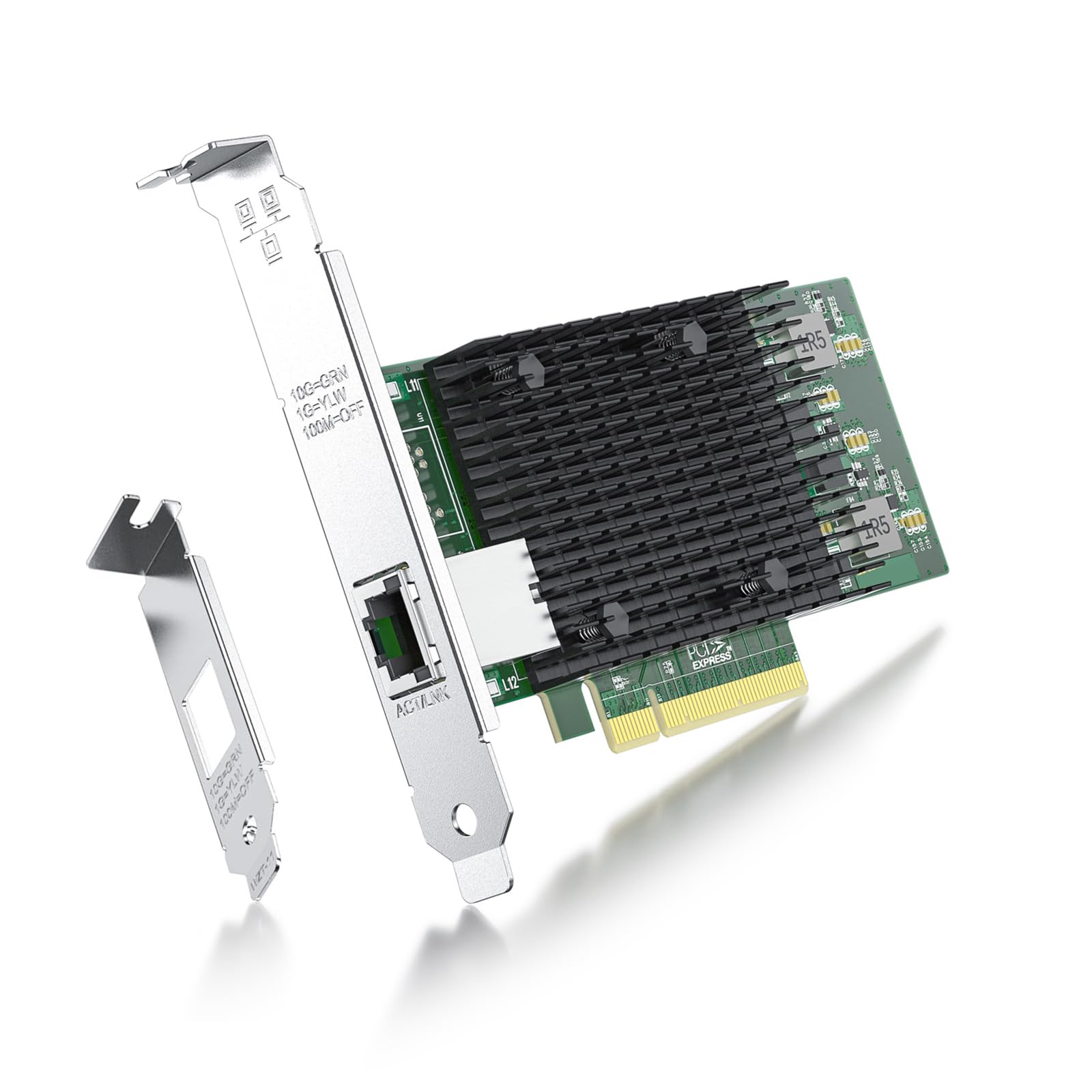 ipolex 10Gb NIC PCI-E ネットワークカード,シングル RJ45ポート,Intel X540-T1コントローラ付き,PCI-E..