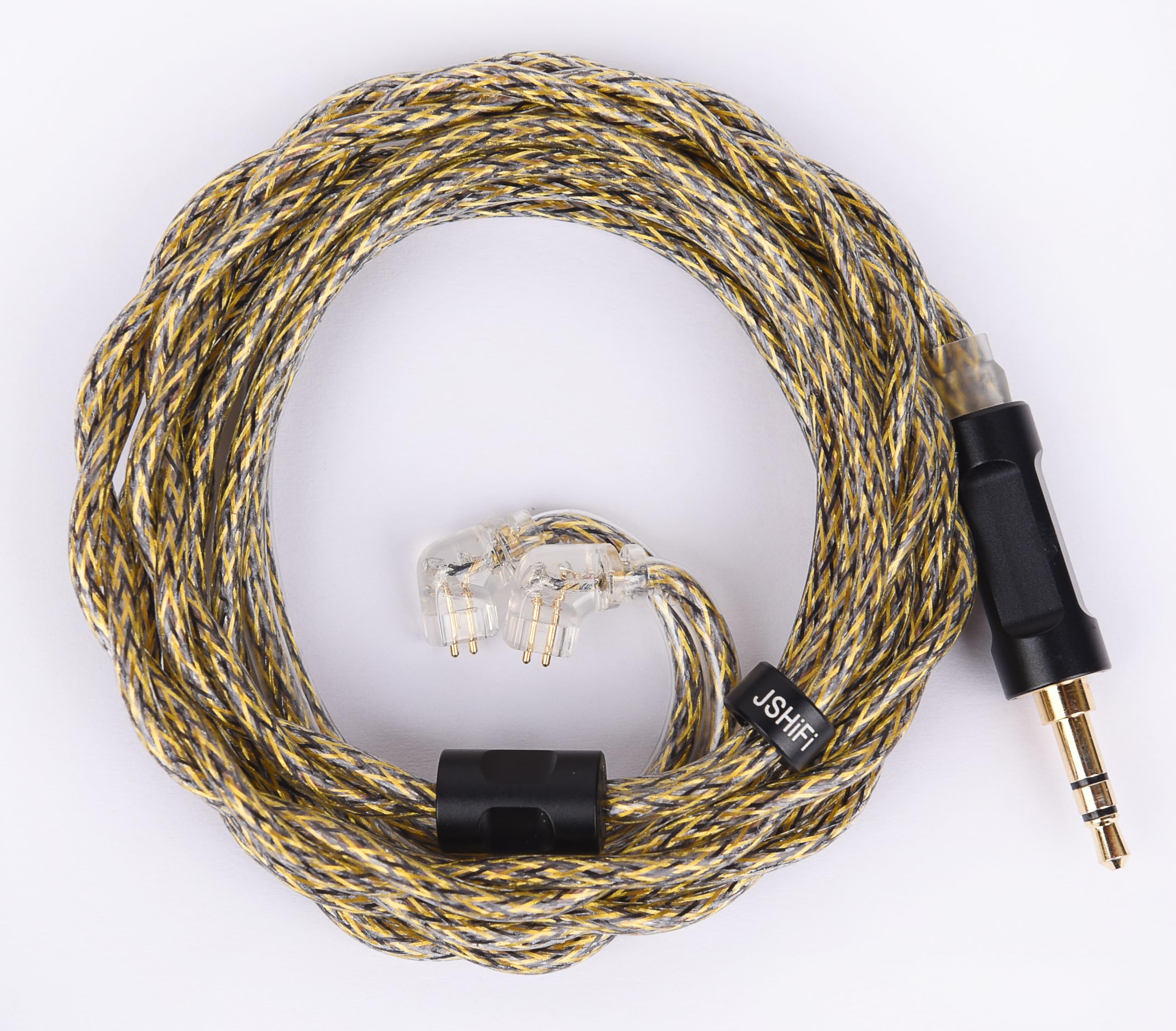 QDC3.5mmリケーブル 希土銅＋ニッケル合金線材 中華QDCイヤホンアップグレードケーブル 3.5mmステレオイヤフォン交換ケーブル (QDC3.5mm)