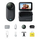 Insta360 GO 3S - 4K小型ウェアラブルVlogビデオカメラ、ハンズフリーPOV、どこでもマウント、手ブレ補正、バッテリー寿命140分、10m防水、AI編集、Apple Find My対応、Vlog/旅行/アウトドア/ペットPOV用 スタータ