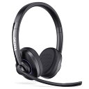 ヘッドセットBluetooth デュアルCVC8.0マイクノイズキャンセリング ワイヤレスヘッドセット 146g超軽量Bluetoothヘッドホン Class 1 V5.1 両耳 左右両対応 同時接続2台 音量調整 ミュート機能 Type-C急速充電 最大