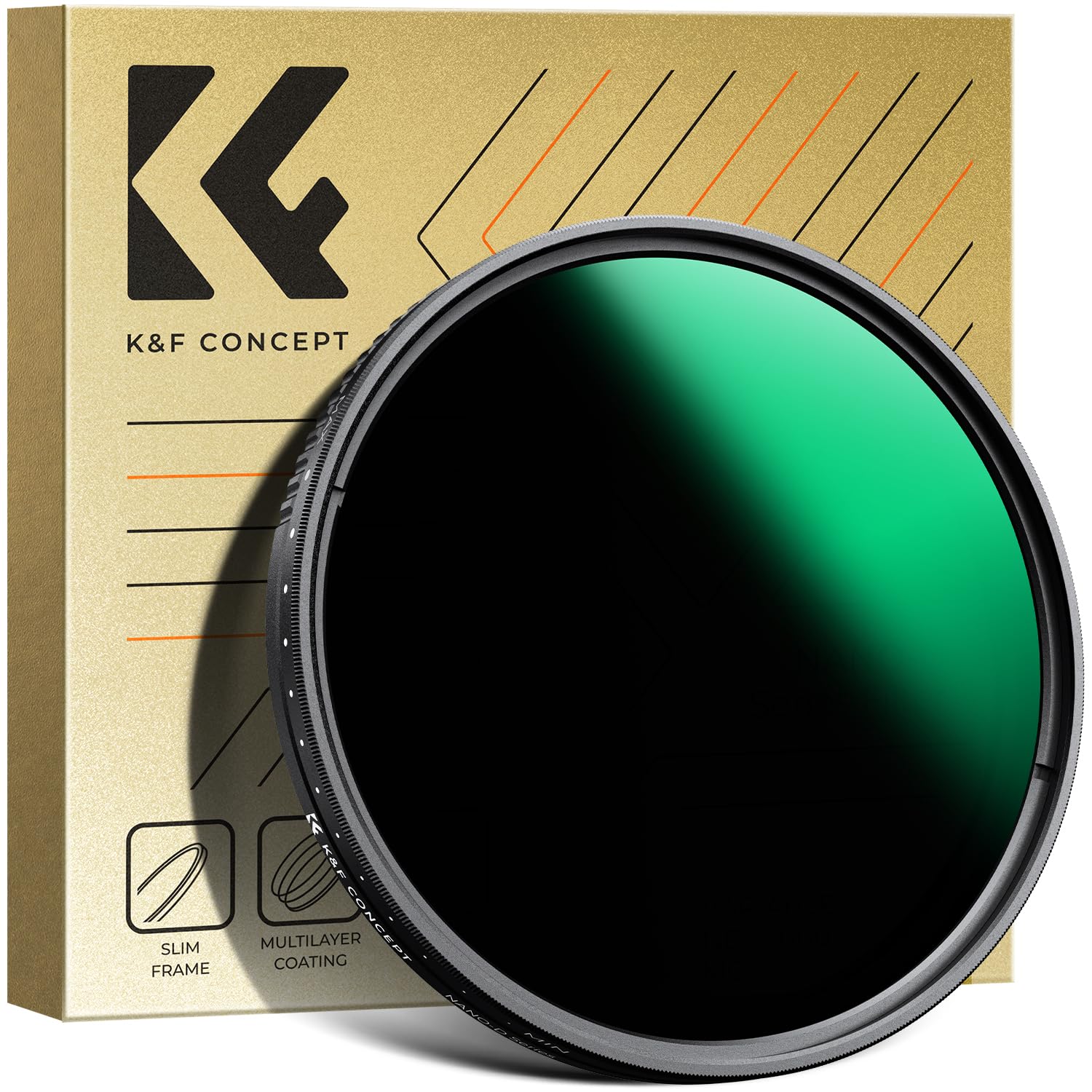 K&F Concept 82mm NDե륿 ND3-ND1000 ե륿 360̵ʳĴ 24إʥΥƥ ...