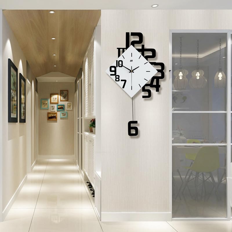 壁掛け時計 おしゃれな 静音 人気ランキング 電池式 掛け時計 壁掛け wall clock 連続秒針 ウォールクロック 壁時計 薄型のデザイン かわいい シンプル キャンパスウォールクロック リビング 寝室 部屋飾り 非電波時計 (大きい)