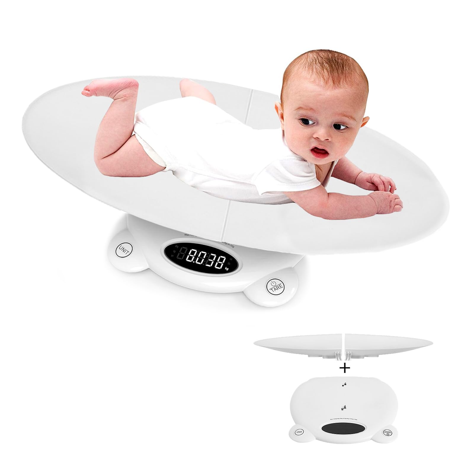 BTtime ベビースケール デジタル体重計 赤ちゃん体重測定ツール ...(3.0)