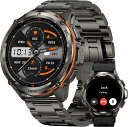 KOSPET Tank T3 Ultra メンズスマートウォッチ GPS内蔵 5ATM/IP69K防水 Bluetooth通話 メッセージ通知 健康管理 睡眠モ...