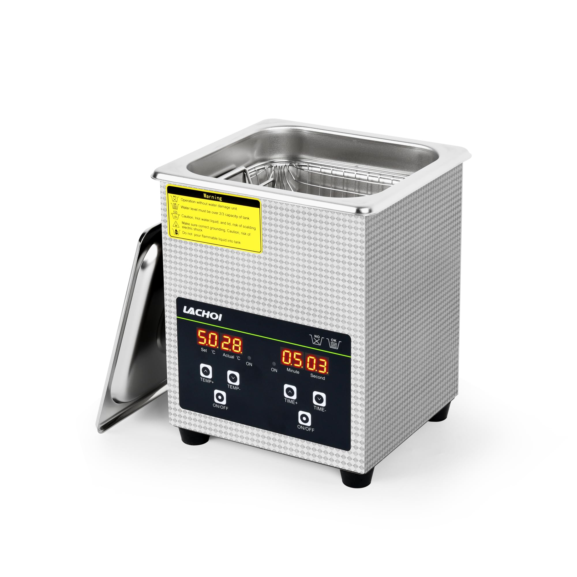 LACHOI 超音波洗浄機 2L 超音波洗浄機 業務用 PSE認証取得 40KHz デジタル 超音波洗浄器 小型 超音波ク..