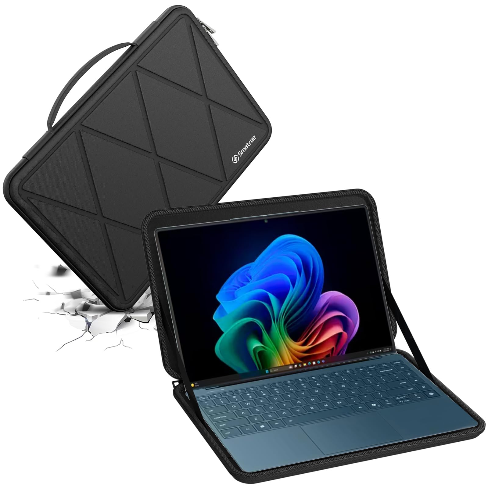 Smatree M25 13インチ ハード保護 ノートPCスリーブケース、 Lenovo Yoga Book 9i対応 ノートパソコンケース PCバッグ 全方位耐衝撃 撥水加工 通勤 通学 就活(X8018)