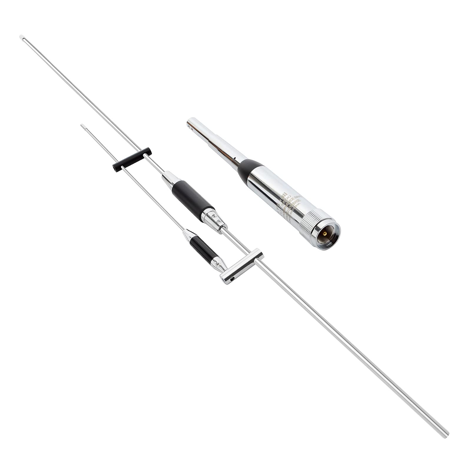 YNIBST 144/245/430MHz帯 アマチュア無線 モービルアンテナ MP型コネクタ 回転ホイップ機構付 高利得 車用無線アンテナ
