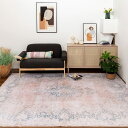 DECOMALL ペルシャ絨毯風 カーペット 3畳 ラグ 160x230CM 洗える 花柄 オールシーズン 滑り止め付 防臭 防ダニオ レンジ 床暖房対応