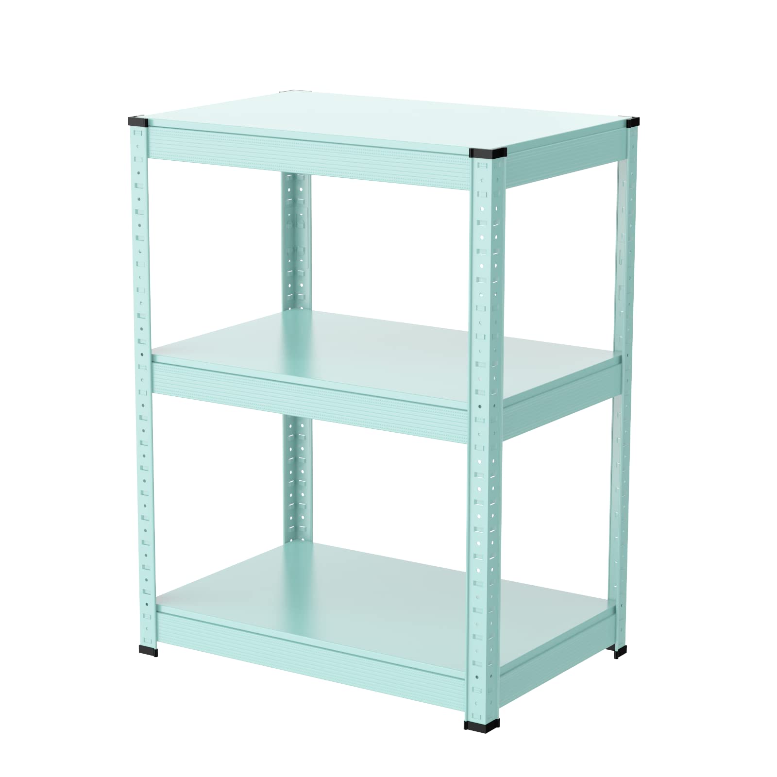 Umimileラック スチールラック 幅60cm 3段 耐荷重120kg/段 メタルラック (幅60×奥行40×高さ80cm, ブルー)