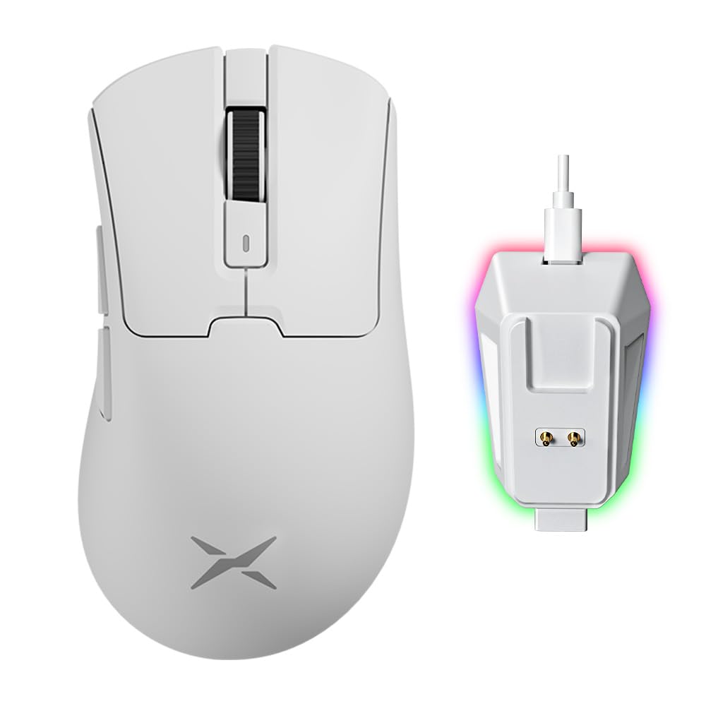DELUX M900PRO ゲーミングマウス 無線、8000Hzポーリングレート、63g軽量、大手用、PAW3395センサー260..