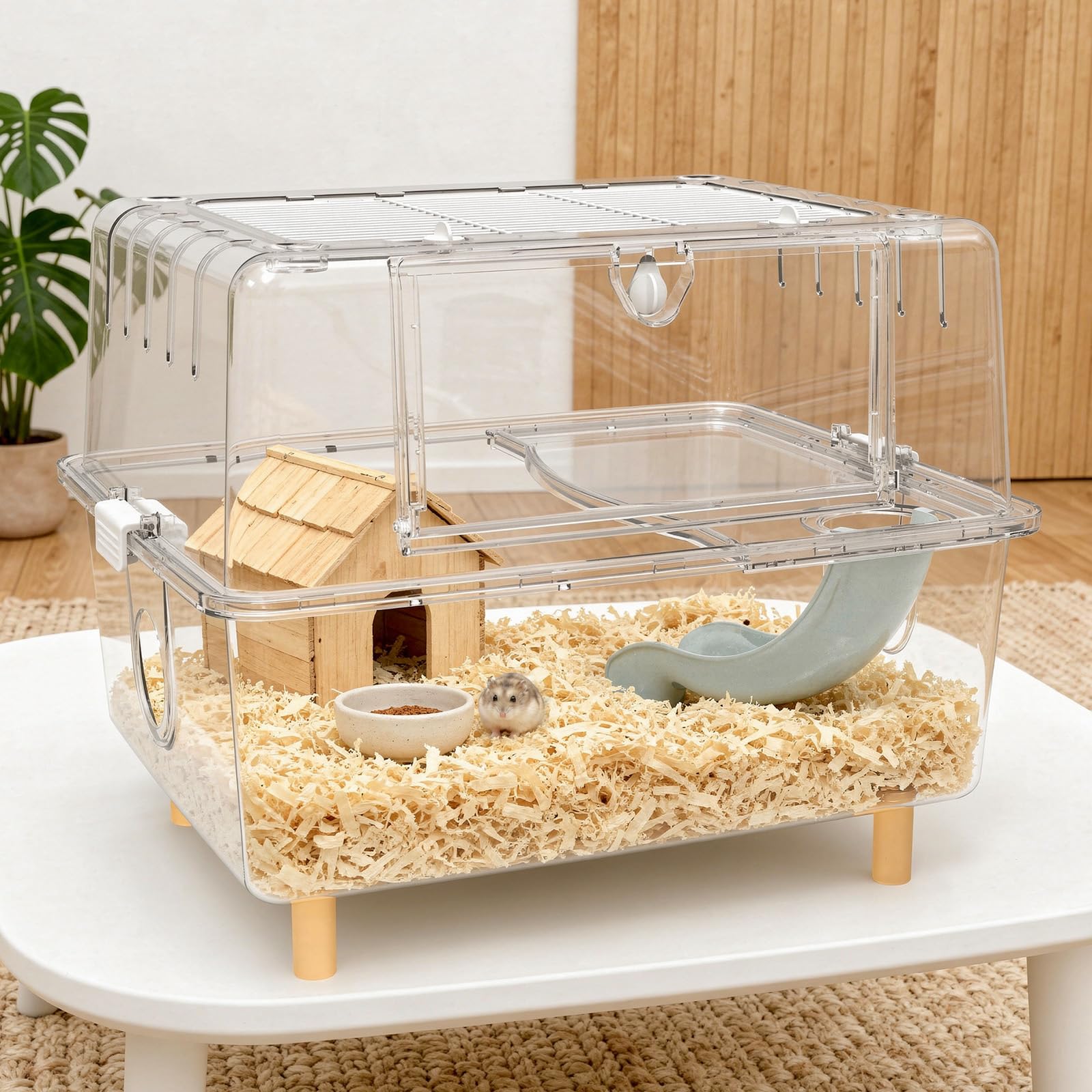 ハムスターケージ 大型 アクリル 2階建 通販 ハムスターケージ2階建て ハムスタークリア Hamster cage