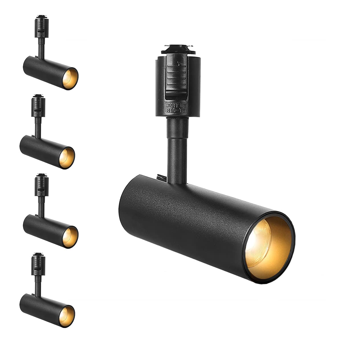 ダクトレールライト ライティングレール用スポットライト ledスポットライト消費電力10W 白色光6000K LED搭載 大光量1100lm アメリカ(BridgeLux)LEDチップ 演色性Ra96.5 器具一体型 電球不要 取付簡単 ホワイト(ブラック