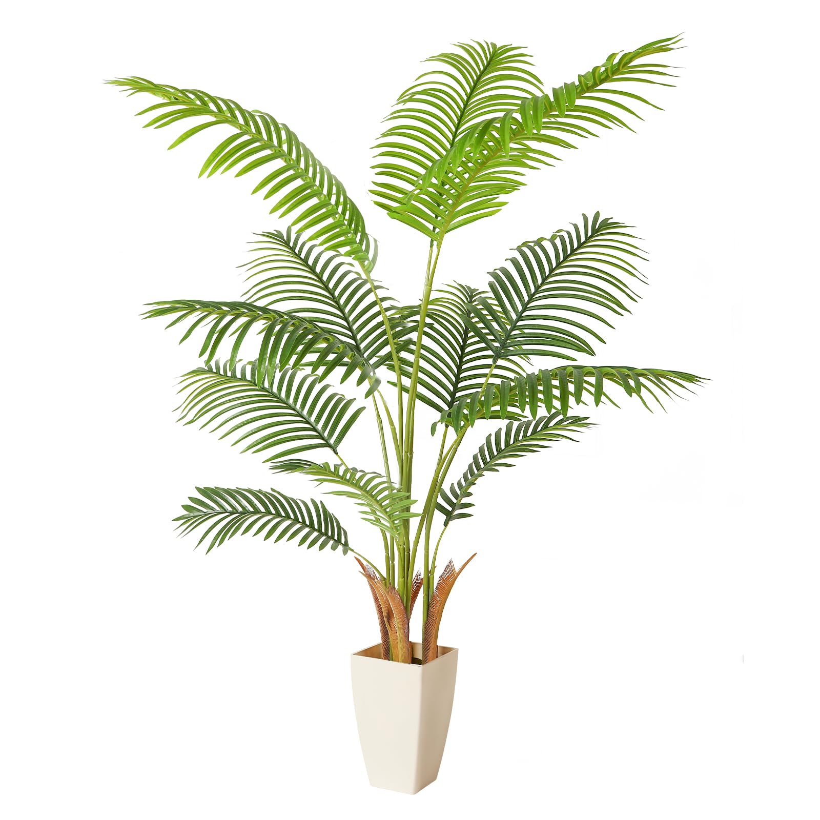 乐天商城 - 【高さ150cm】人工観葉植物フェイクグリーン 熱帯のヤシの木 造花 観葉樹 空気清浄 光触媒 消臭 抗菌 室内 ポットに入ったホーム&新築祝いの装飾に最適