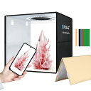 PULUZ 写真用ライトボックス ポータブルフォトスタジオライトボックス 折りたたみ式フォトボックス、柔らかい照明布と12色の背景、 (・12"x12")