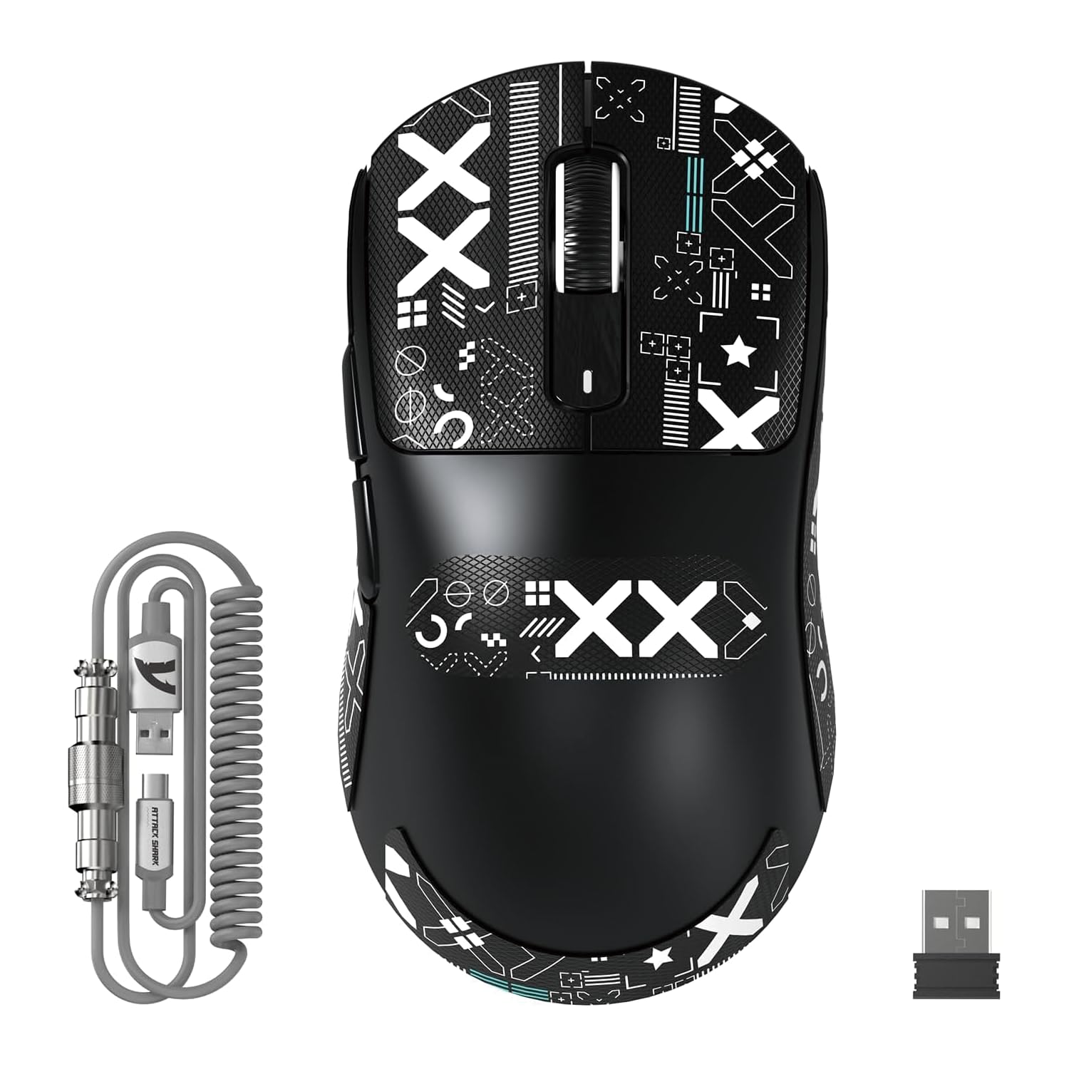 MAMBASNAKE×ATTACK SHARK X3 MAX 3モードマウス Pixart PAW3950 光学式センサー 光マイクロスイッチ 有線/2.4G無線/Bluetooth ダブルチャンネルBT5.4 42000DPI 750IPS 50G最大加