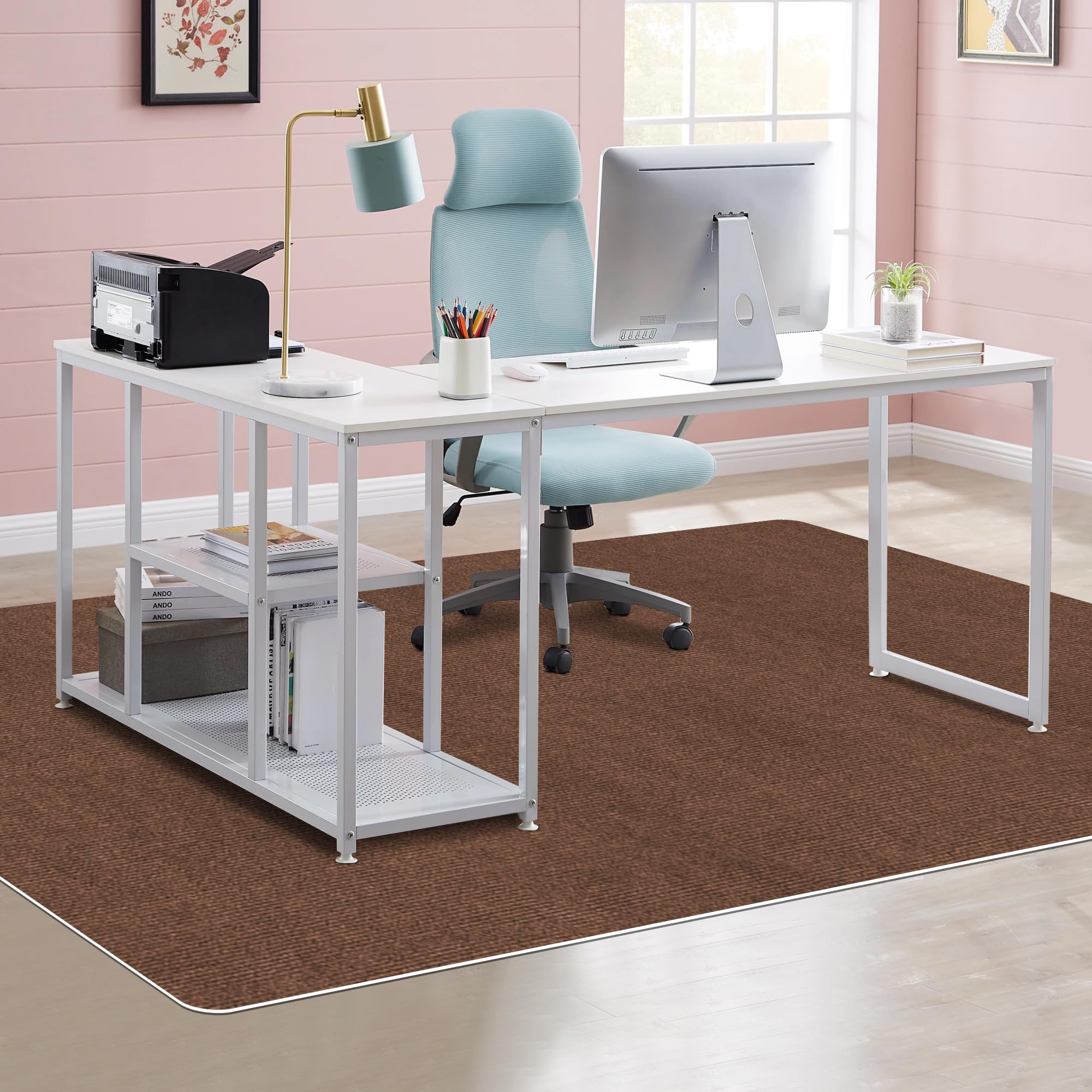 【 限定ブランド】XIWEIYI チェアマット フロアマットゲーミングマット 床保護マット家具保護パッド キ..