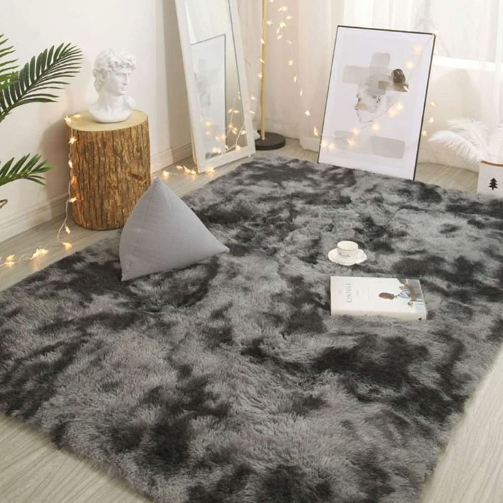 fanituhan ラグ カーペット 毛足絨毯 洗えるラグ 北欧 滑り止め ラグマット 120x160cm ふわふわ 暖かい おしゃれ シャギーラグ カーペット 防ダニ 抗菌 防臭 軽量快適 冷房対応 寝室 リビング 折り畳み 長毛マット 絨毯 四季適用