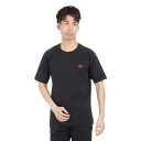 コラントッテ(Colantotte) 野球ウェア コンディショニングシャツ ショートショルダーロゴ DBDAB30 速乾 UVカット (ブラック×レッド/LL/Men's)