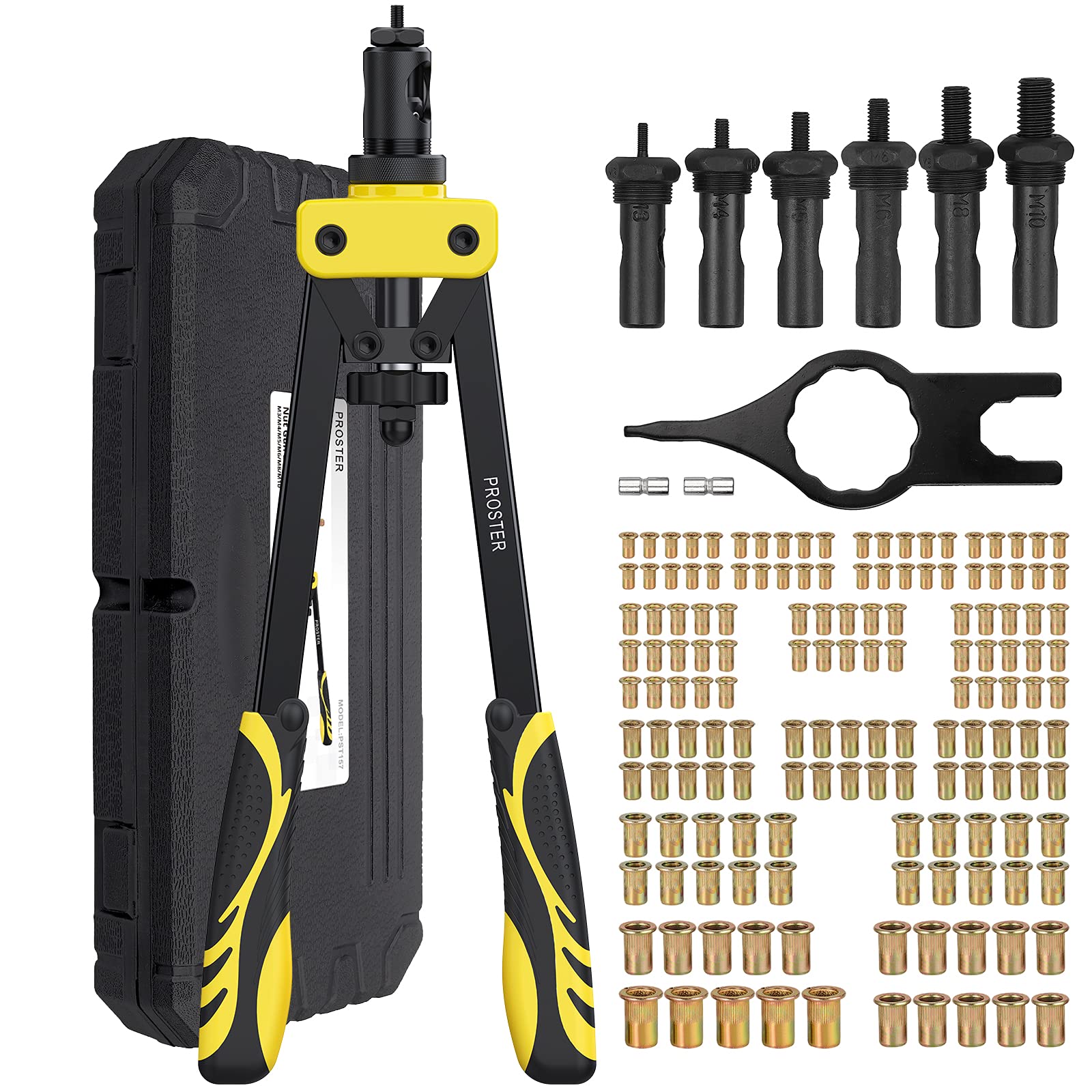 Proster ϥɥ٥åå ξ꼰 M3/M4/M5/M6/M8/M10ʤɤб 150pcs٥åȥʥå° ٥åȥʥ...