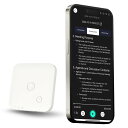 FoCase Rec AI音声テキスト変換用アプリ付きボイスレコーダー GPT-4oサマリー、マインドマッピング、64GBストレージ、磁気デザイン、通話、講義、会議用のディクタフォン (ホワイト)