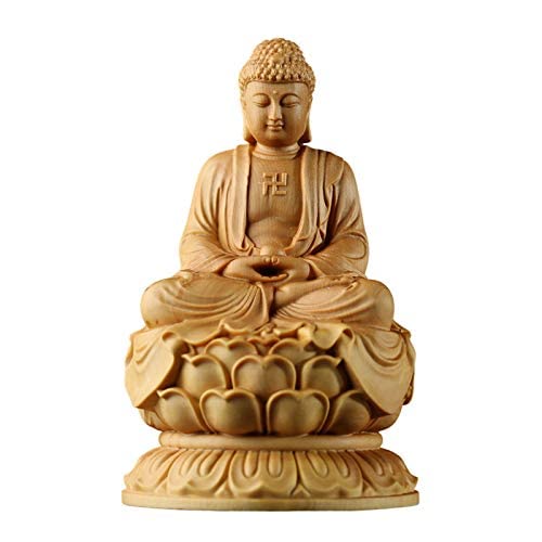 仏像 釈迦如来像 曹洞宗 釈迦如来座像 【如来】お釈迦様 蓮台 高級天然ツゲ木彫り 如来仏像 彫刻仏像・..