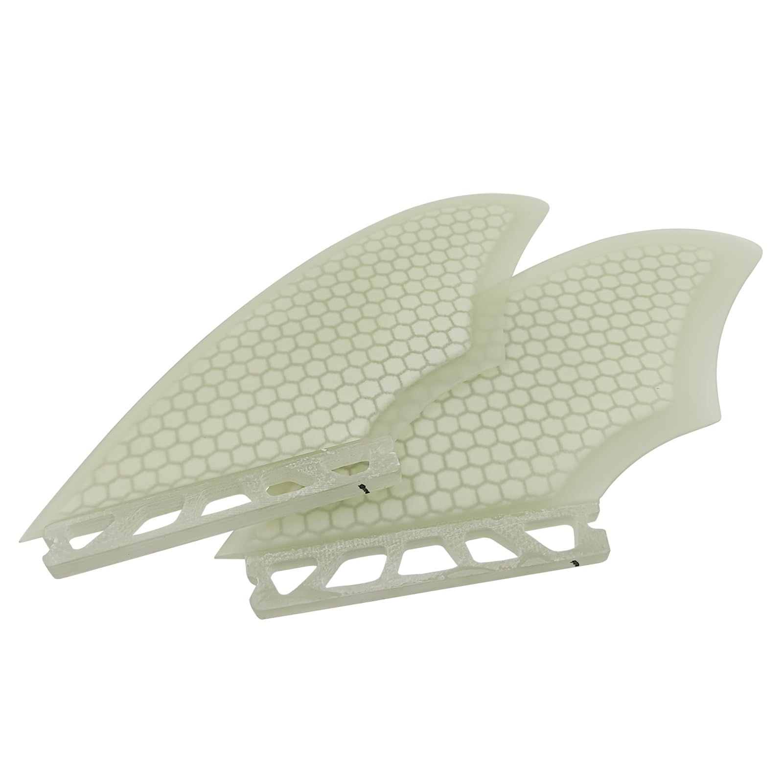 ボードフィン Keel fin 2フィン 2枚セット サーフィン スラスタ surfboard fins FUTURE&FCS&FCS2 (ホワ..