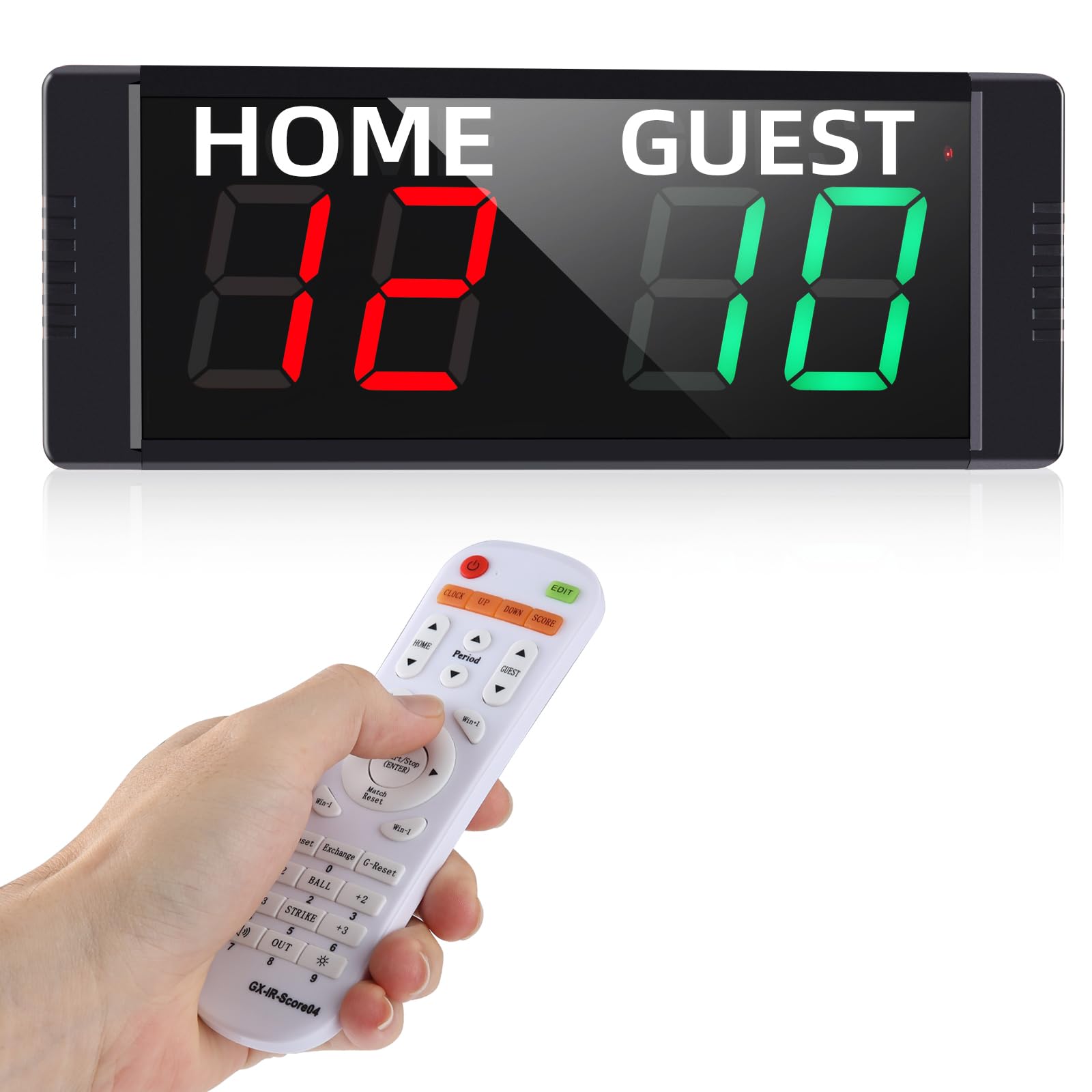 Koolertron デジタル得点板 マグネット式 ポータブル 得点ボード 4桁 各種スポーツに適応 競技 サッカ..